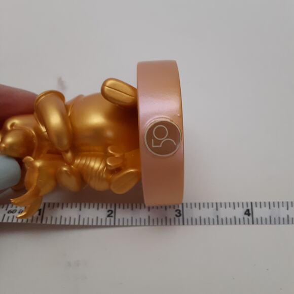 Disney Parks WDW 50th Celebration Gold Winnie The Pooh Christmas Ornament - Picture 5 of 6